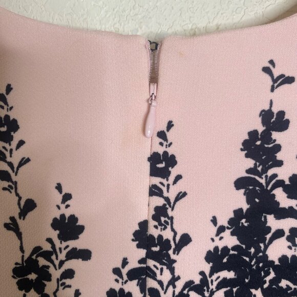 Luxe By Carmen Marc‎ Valvo Dress Size 12 Pink Black Fit & Flare - Picture 9 of 14